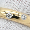 ティファニー Tiffany & Co ドッツ ダイヤリング イエローゴールド K18YG ダイヤモンド Pt950 リング 指輪 T＆Co. 18K 750 YG 10P 7.5号