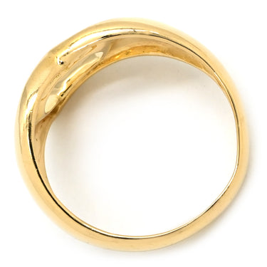ティファニー Tiffany & Co オープン ハート イエローゴールド K18YG リング 指輪 T＆Co. Au750 18K 18金 K18YG エルサ ペレッティ 8.5号