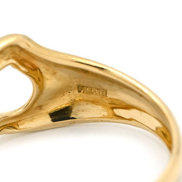 ティファニー Tiffany & Co オープン ハート イエローゴールド K18YG リング 指輪 T＆Co. Au750 18K 18金 K18YG エルサ ペレッティ 8.5号