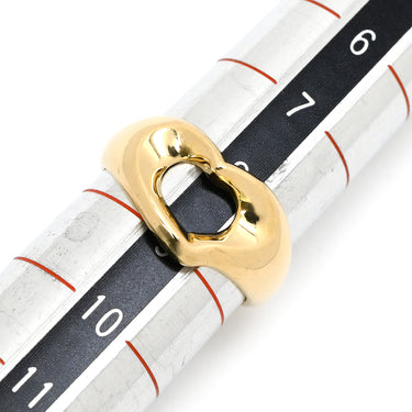 ティファニー Tiffany & Co オープン ハート イエローゴールド K18YG リング 指輪 T＆Co. Au750 18K 18金 K18YG エルサ ペレッティ 8.5号