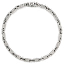 カルティエ Cartier PLAQUETTE フィガロ チェーン ホワイトゴールド K18WG ブレスレット プレート 18金 18K 750WG