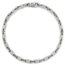 カルティエ Cartier PLAQUETTE フィガロ チェーン ホワイトゴールド K18WG ブレスレット プレート 18金 18K 750WG