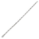 カルティエ Cartier PLAQUETTE フィガロ チェーン ホワイトゴールド K18WG ブレスレット プレート 18金 18K 750WG
