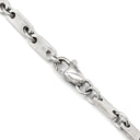 カルティエ Cartier PLAQUETTE フィガロ チェーン ホワイトゴールド K18WG ブレスレット プレート 18金 18K 750WG