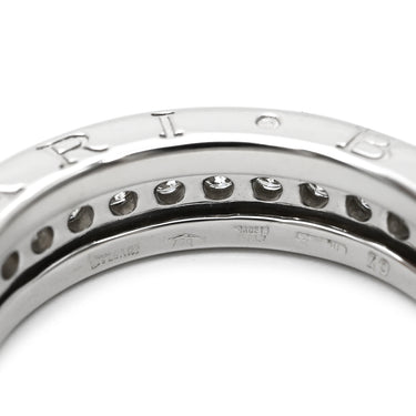ブルガリ BVLGARI ビーゼロワン B-zero1 XS 329345 ホワイトゴールド K18WG ダイヤモンド #49(JP9) リング 指輪 750WG 18金 パヴェダイヤ 1バンドリング 9号
