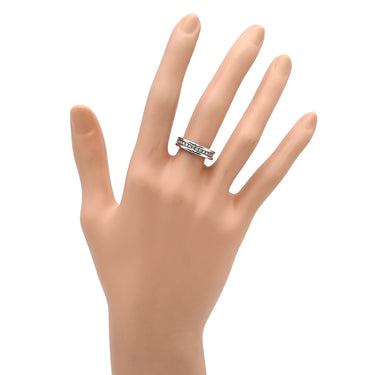 ブルガリ BVLGARI ビーゼロワン B-zero1 XS 329345 ホワイトゴールド K18WG ダイヤモンド #49(JP9) リング 指輪 750WG 18金 パヴェダイヤ 1バンドリング 9号
