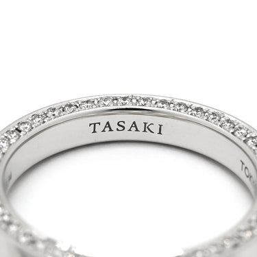 タサキ TASAKI バランス シグネチャー ダイヤ RPI-4537-18KWG ホワイトゴールド K18WG パール リング 指輪 AU750 WG あこや真珠 5P 5粒 12号