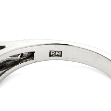 タサキ TASAKI ブルーサファイア ダイヤ ブルー×プラチナシルバー Pt サファイア ダイヤモンド リング 指輪 青 TASAKI プラチナ オーバルミックスカット PM オーストラリア産 8.5号