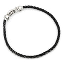 フレッド FRED フォース10 MM ダイヤモンド ブラック×ホワイトゴールド K18WG ダイヤモンド ステンレスケーブル #16 ブレスレット ミディアムモデル K18 WG 750