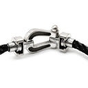 フレッド FRED フォース10 MM ダイヤモンド ブラック×ホワイトゴールド K18WG ダイヤモンド ステンレスケーブル #16 ブレスレット ミディアムモデル K18 WG 750