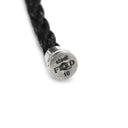 フレッド FRED フォース10 MM ダイヤモンド ブラック×ホワイトゴールド K18WG ダイヤモンド ステンレスケーブル #16 ブレスレット ミディアムモデル K18 WG 750