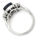 ミキモト MIKIMOTO ブラックオパール ダイヤ プラチナシルバー Pt950 ブラックオパール ダイヤモンド リング 指輪 MIKIMOTO Pt950 バフトップカット 遊色 11.5号