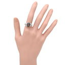 ミキモト MIKIMOTO ブラックオパール ダイヤ プラチナシルバー Pt950 ブラックオパール ダイヤモンド リング 指輪 MIKIMOTO Pt950 バフトップカット 遊色 11.5号