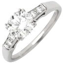 ハリーウィンストン Harry Winston ラウンドカット トリストリング プラチナシルバー Pt950 ダイヤモンド リング 指輪 ダイヤモンド E VVS1 0.71ct 6.5号
