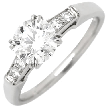 ハリーウィンストン Harry Winston ラウンドカット トリストリング プラチナシルバー Pt950 ダイヤモンド リング 指輪 ダイヤモンド E VVS1 0.71ct 6.5号