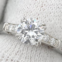 ハリーウィンストン Harry Winston ラウンドカット トリストリング プラチナシルバー Pt950 ダイヤモンド リング 指輪 ダイヤモンド E VVS1 0.71ct 6.5号