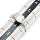 ハリーウィンストン Harry Winston ラウンドカット トリストリング プラチナシルバー Pt950 ダイヤモンド リング 指輪 ダイヤモンド E VVS1 0.71ct 6.5号