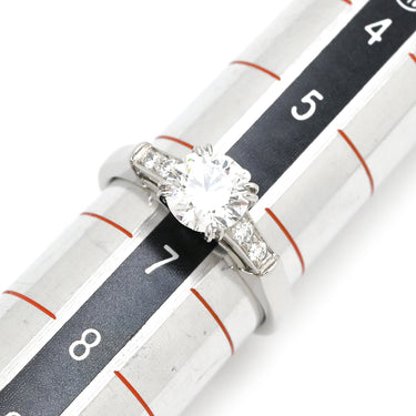 ハリーウィンストン Harry Winston ラウンドカット トリストリング プラチナシルバー Pt950 ダイヤモンド リング 指輪 ダイヤモンド E VVS1 0.71ct 6.5号