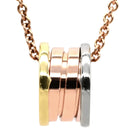 ブルガリ BVLGARI ビーゼロワン パーフェクトミステイク イエローゴールド×ピンクゴールド×ホワイトゴールド K18YG K18WG K18PG ネックレス 3カラー ペンダント 18K 750 YG WG PG