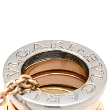 ブルガリ BVLGARI ビーゼロワン パーフェクトミステイク イエローゴールド×ピンクゴールド×ホワイトゴールド K18YG K18WG K18PG ネックレス 3カラー ペンダント 18K 750 YG WG PG