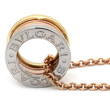 ブルガリ BVLGARI ビーゼロワン パーフェクトミステイク イエローゴールド×ピンクゴールド×ホワイトゴールド K18YG K18WG K18PG ネックレス 3カラー ペンダント 18K 750 YG WG PG