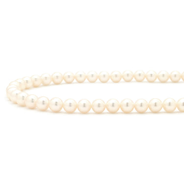 タサキ TASAKI パール 7-7.5mm 7004 パールホワイト×シルバー シルバー パール ネックレス TASAKI silver 真珠 ラウンドシェイプ