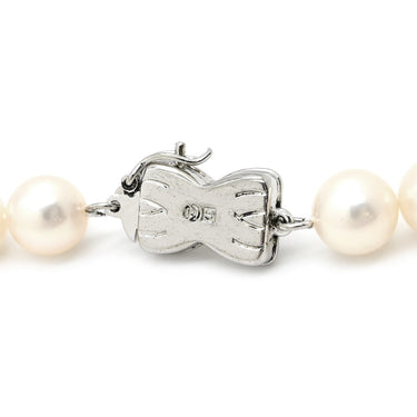 タサキ TASAKI パール 7-7.5mm 7004 パールホワイト×シルバー シルバー パール ネックレス TASAKI silver 真珠 ラウンドシェイプ