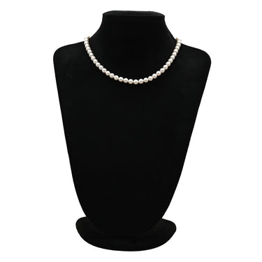 タサキ TASAKI パール 7-7.5mm 7004 パールホワイト×シルバー シルバー パール ネックレス TASAKI silver 真珠 ラウンドシェイプ