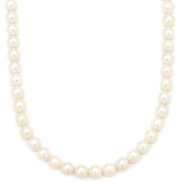 タサキ TASAKI パール 6.5-7mm パールホワイト×シルバー シルバー パール ネックレス TASAKI silver 真珠 ラウンドシェイプ