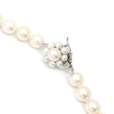 タサキ TASAKI パール 6.5-7mm パールホワイト×シルバー シルバー パール ネックレス TASAKI silver 真珠 ラウンドシェイプ