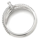 カルティエ Cartier ジュストアンクル ダブル セミパヴェ B4211100 ホワイトゴールド K18WG ダイヤモンド #53(JP13) リング 指輪 18K WG ダイヤ 13号