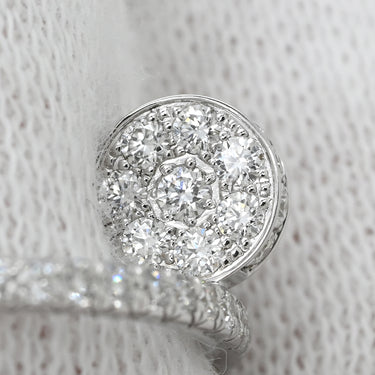 カルティエ Cartier ジュストアンクル ダブル セミパヴェ B4211100 ホワイトゴールド K18WG ダイヤモンド #53(JP13) リング 指輪 18K WG ダイヤ 13号