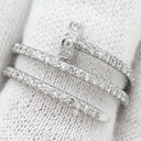 カルティエ Cartier ジュストアンクル ダブル セミパヴェ B4211100 ホワイトゴールド K18WG ダイヤモンド #53(JP13) リング 指輪 18K WG ダイヤ 13号