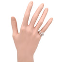 カルティエ Cartier ジュストアンクル ダブル セミパヴェ B4211100 ホワイトゴールド K18WG ダイヤモンド #53(JP13) リング 指輪 18K WG ダイヤ 13号