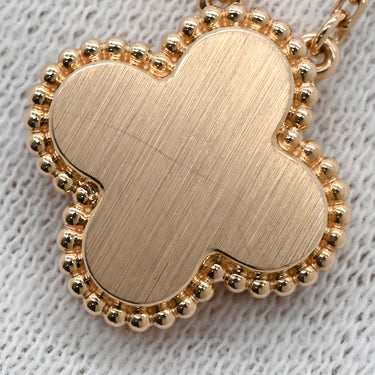 ヴァンクリーフアーペル Van Cleef & Arpels ヴィンテージ アルハンブラ VCARPMOP00 ピンクXローズゴールド K18PG ダイヤモンド ピンクマザーオブパール ネックレス 2025年ホリデー限定 ピンクシェル 1Pダイヤ 18K