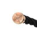 フレッド FRED フォース10 MM ブラックダイヤ ブラック×ホワイトゴールド K18WG ブラックダイヤモンド ステンレスケーブル GP #16 ブレスレット ミディアムモデル WG 50 18K 替えコード付き