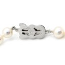 ミキモト MIKIMOTO あこやパール パールホワイト×シルバー パール シルバー ネックレス MIKIMOTO 真珠 1連