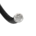 フレッド FRED フォース10 ラージモデル ブラックダイヤ ブラック×ホワイトゴールド K18WG ダイヤモンド レザー ステンレス #17 ブレスレット ダイヤモンド Au750 18K WG レザーコード