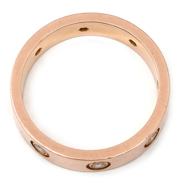 カルティエ Cartier LOVE ミニラブリング フルダイヤ B4050800 ピンクゴールド K18PG ダイヤモンド #50(JP10) リング 指輪 スモールモデル LOVE Ring 750 18K PG 8石 10号
