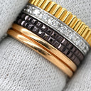 ブシュロン BOUCHERON キャトル クラシック ダイヤモンド ラージ JRG00623 4カラー K18YG K18PG K18WG ブラウンPVD ダイヤモンド #T49(JP9) リング 指輪 18K ブラウンPVD 9号