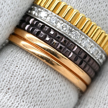 ブシュロン BOUCHERON キャトル クラシック ダイヤモンド ラージ JRG00623 4カラー K18YG K18PG K18WG ブラウンPVD ダイヤモンド #T49(JP9) リング 指輪 18K ブラウンPVD 9号
