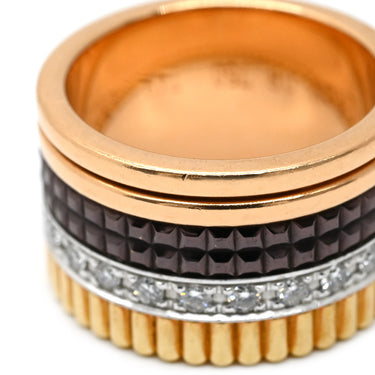 ブシュロン BOUCHERON キャトル クラシック ダイヤモンド ラージ JRG00623 4カラー K18YG K18PG K18WG ブラウンPVD ダイヤモンド #T49(JP9) リング 指輪 18K ブラウンPVD 9号