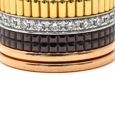 ブシュロン BOUCHERON キャトル クラシック ダイヤモンド ラージ JRG00623 4カラー K18YG K18PG K18WG ブラウンPVD ダイヤモンド #T49(JP9) リング 指輪 18K ブラウンPVD 9号