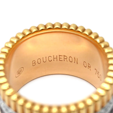 ブシュロン BOUCHERON キャトル クラシック ダイヤモンド ラージ JRG00623 4カラー K18YG K18PG K18WG ブラウンPVD ダイヤモンド #T49(JP9) リング 指輪 18K ブラウンPVD 9号