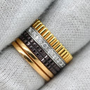 ブシュロン BOUCHERON キャトル クラシック ダイヤモンド ラージ JRG00623 4カラー K18YG K18PG K18WG ブラウンPVD ダイヤモンド #T49(JP9) リング 指輪 18K ブラウンPVD 9号