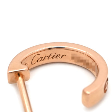 カルティエ Cartier ラブ LOVE フープピアス SM B8029000 ピンクゴールド K18PG ピアス ミニラブ 750 18K PG RG