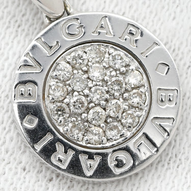 ブルガリ BVLGARI ブルガリブルガリ ダイヤ ホワイトゴールド K18WG ダイヤモンド ペンダントトップ パヴェ 19石 750 18K WG ネックレストップ