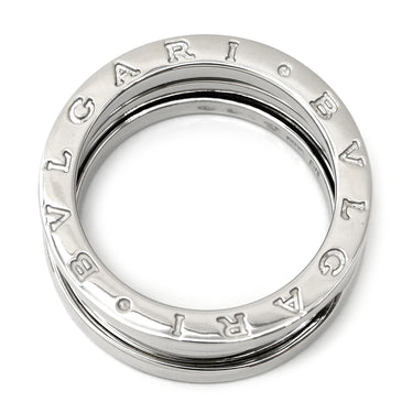 ブルガリ BVLGARI ビーゼロワン B-zero1 2バンドリング ホワイトゴールド K18WG #58(JP18) リング 指輪 750 18金 WG 17号