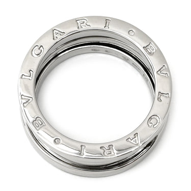 ブルガリ BVLGARI ビーゼロワン B-zero1 2バンドリング ホワイトゴールド K18WG #58(JP18) リング 指輪 750 18金 WG 17号