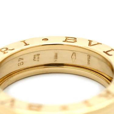 ブルガリ BVLGARI ビーゼロワン B-zero1 リング XS イエローゴールド K18YG #49(JP9) リング 指輪 Au750 18K 18金 9号